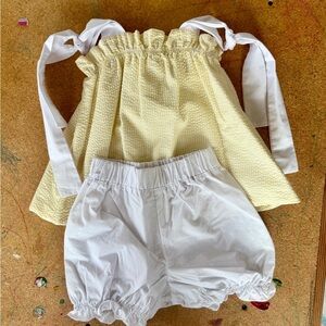 The Beaufort Bonnet Company Yellow and White Cover Set